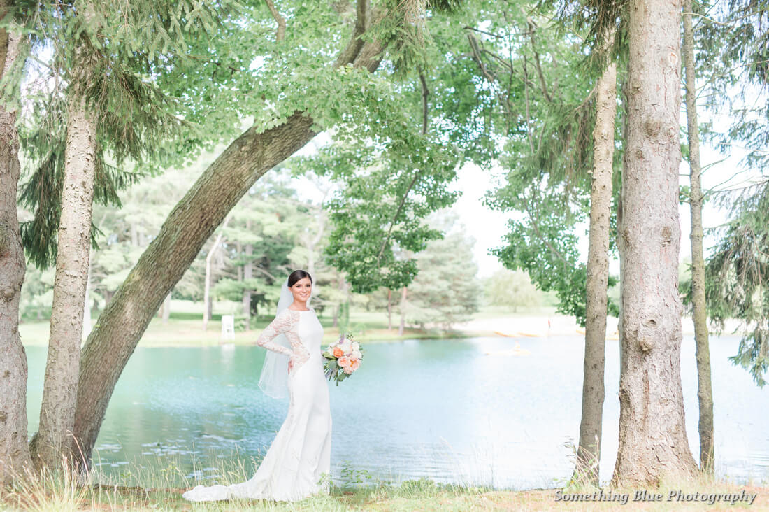 bride by the lake