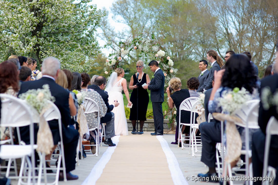 reading vows during ceremony