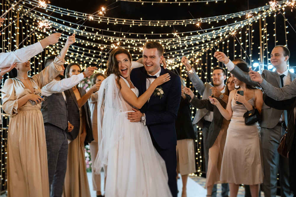 What to Know About Using Sparklers at Your Wedding